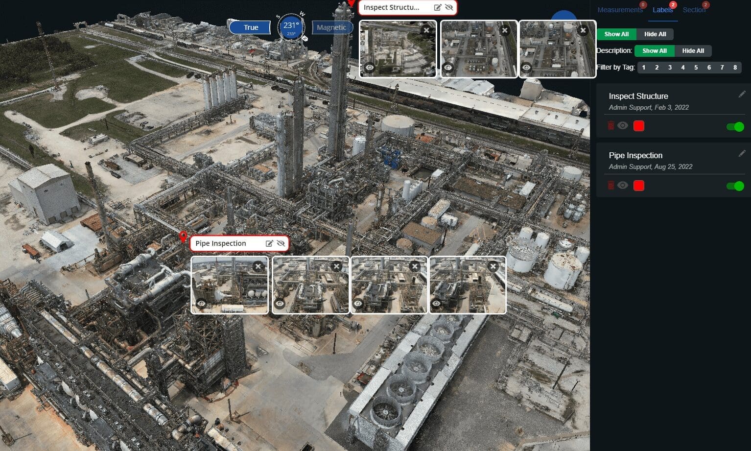 3D Digital Twin point cloud model of manufacturing site