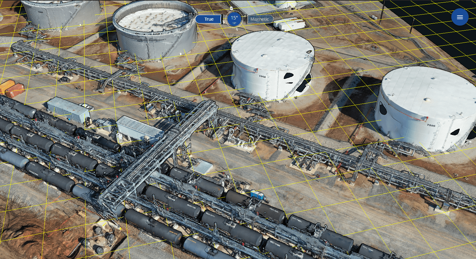 3D Digital Twin point cloud model of manufacturing site