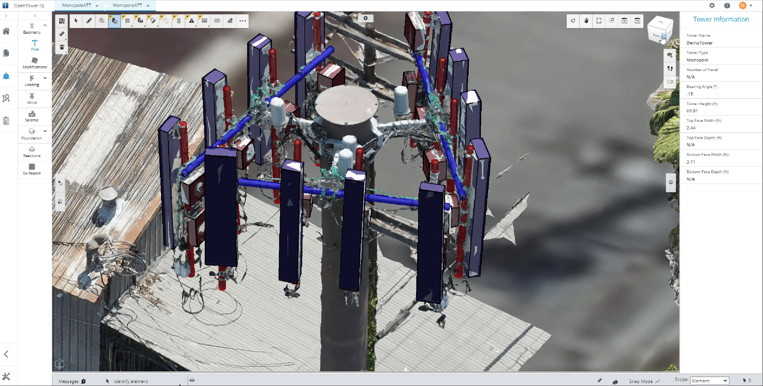 cell tower mount analysis