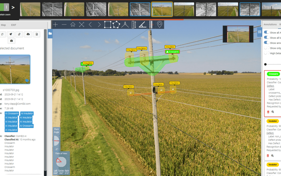 Automating Grid Analytics Through Drone Inspection and Computer Vision AI