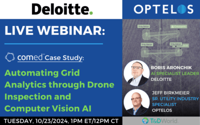 Live Webinar – Catching Up on ComEd: Project Updates on Automating Grid Analytics through Drone Inspection and Computer Vision AI