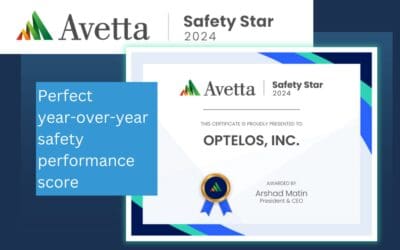 Optelos Earns Avetta 2024 Safety Star for Outstanding Year-Over-Year Safety Performance